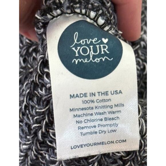 Love‎ Your Melon Beanie Black Cotton Gorpcore Winter School Thick Knit Warm USA - Picture 3 of 3